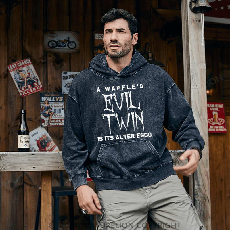 Maturelion Men's Hoodie Evil Twin Hoodie