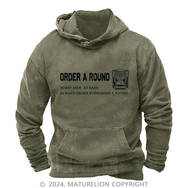 Maturelion Men's Hoodie Order A Round Hoodie