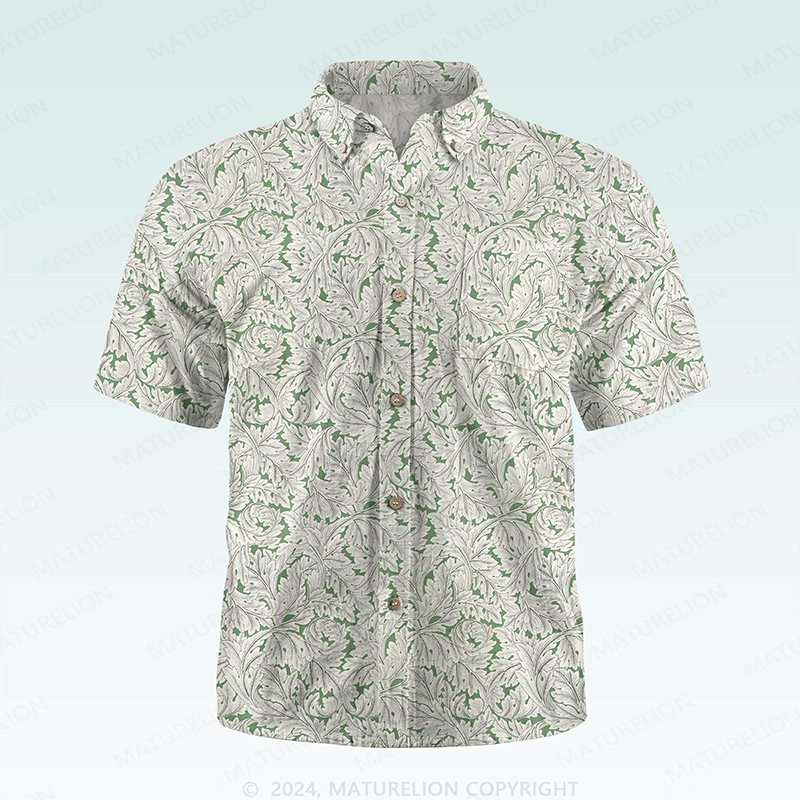 Maturelion Men's Hawaiian Shirt Tropically Mischievous Hawaiian Shirt
