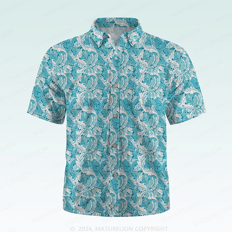Maturelion Men's Hawaiian Shirt Tropically Mischievous Hawaiian Shirt
