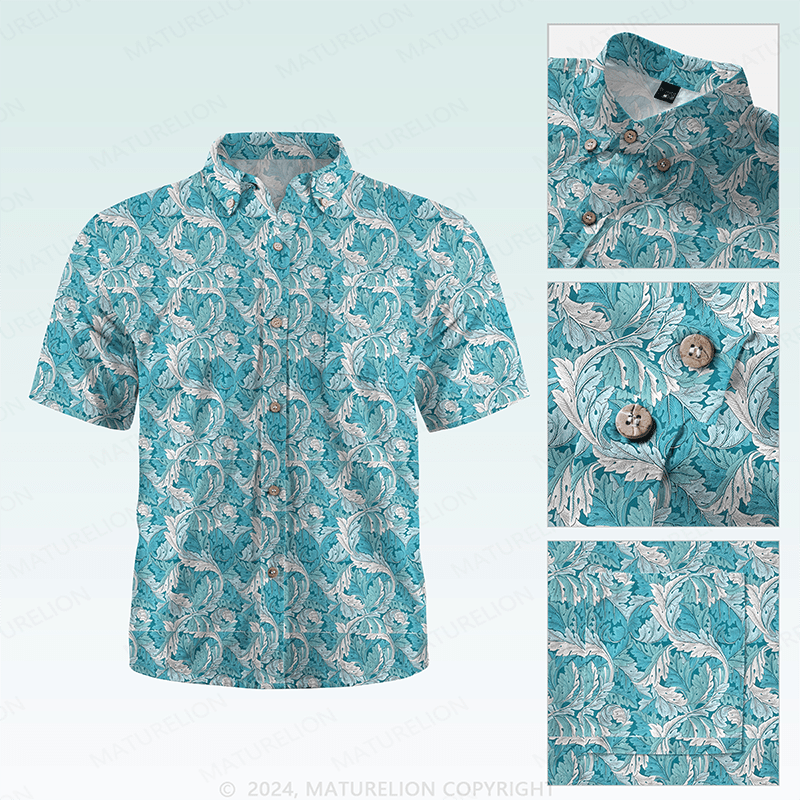 Maturelion Men's Hawaiian Shirt Tropically Mischievous Hawaiian Shirt