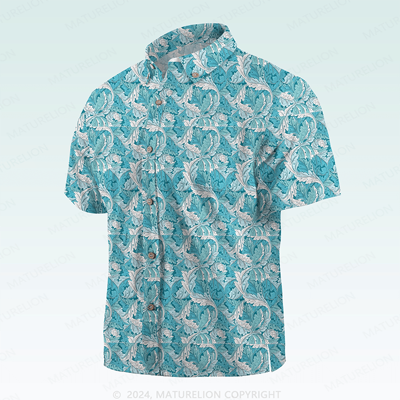 Maturelion Men's Hawaiian Shirt Tropically Mischievous Hawaiian Shirt