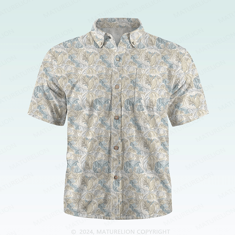 Maturelion Men's Hawaiian Shirt Tropically Mischievous Hawaiian Shirt