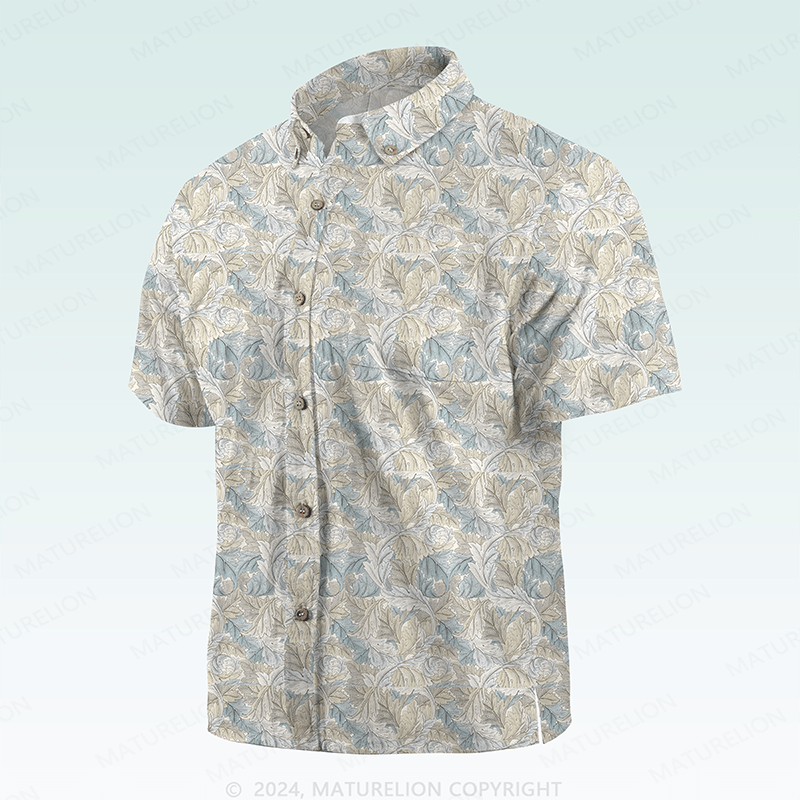 Maturelion Men's Hawaiian Shirt Tropically Mischievous Hawaiian Shirt