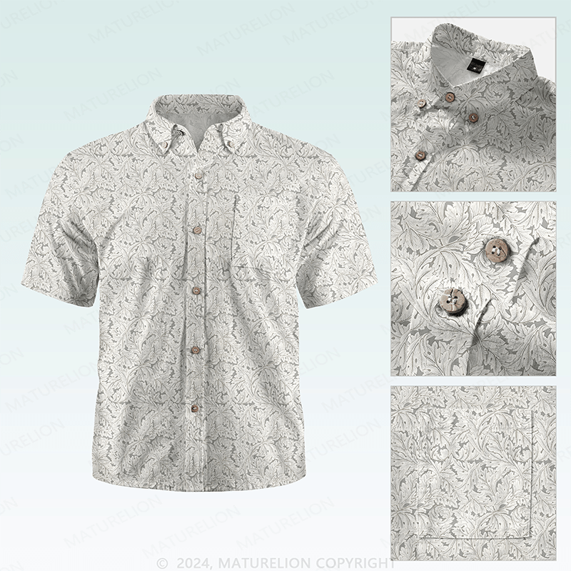 Maturelion Men's Hawaiian Shirt Tropically Mischievous Hawaiian Shirt