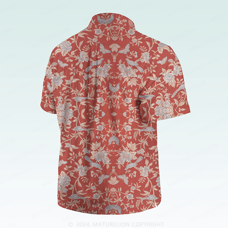 Maturelion Men's Hawaiian Shirt Incredibly Zany Hawaiian Shirt