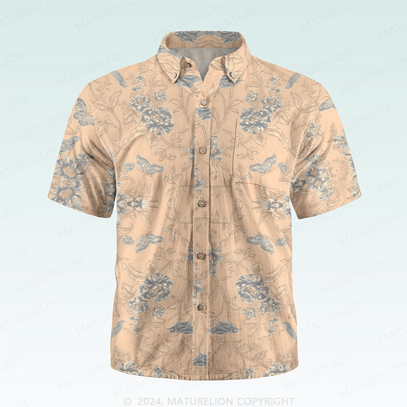 Maturelion Men's Hawaiian Shirt Incredibly Zany Hawaiian Shirt