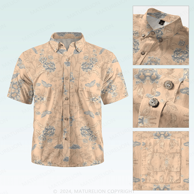 Maturelion Men's Hawaiian Shirt Incredibly Zany Hawaiian Shirt
