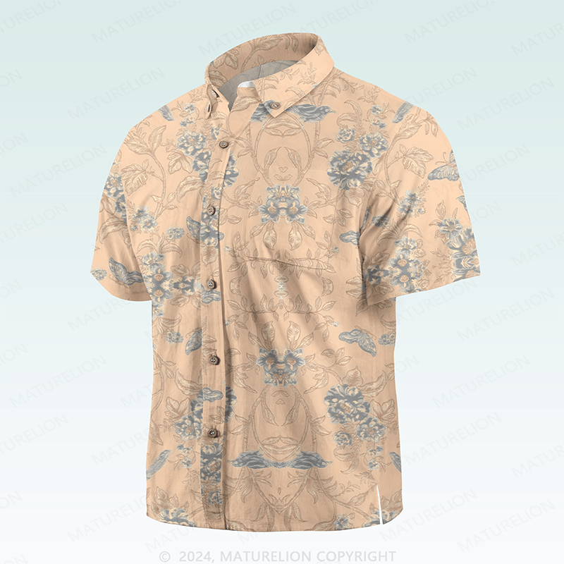 Maturelion Men's Hawaiian Shirt Incredibly Zany Hawaiian Shirt