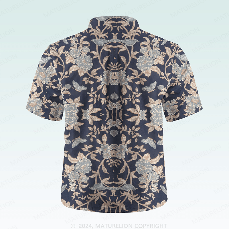 Maturelion Men's Hawaiian Shirt Incredibly Zany Hawaiian Shirt