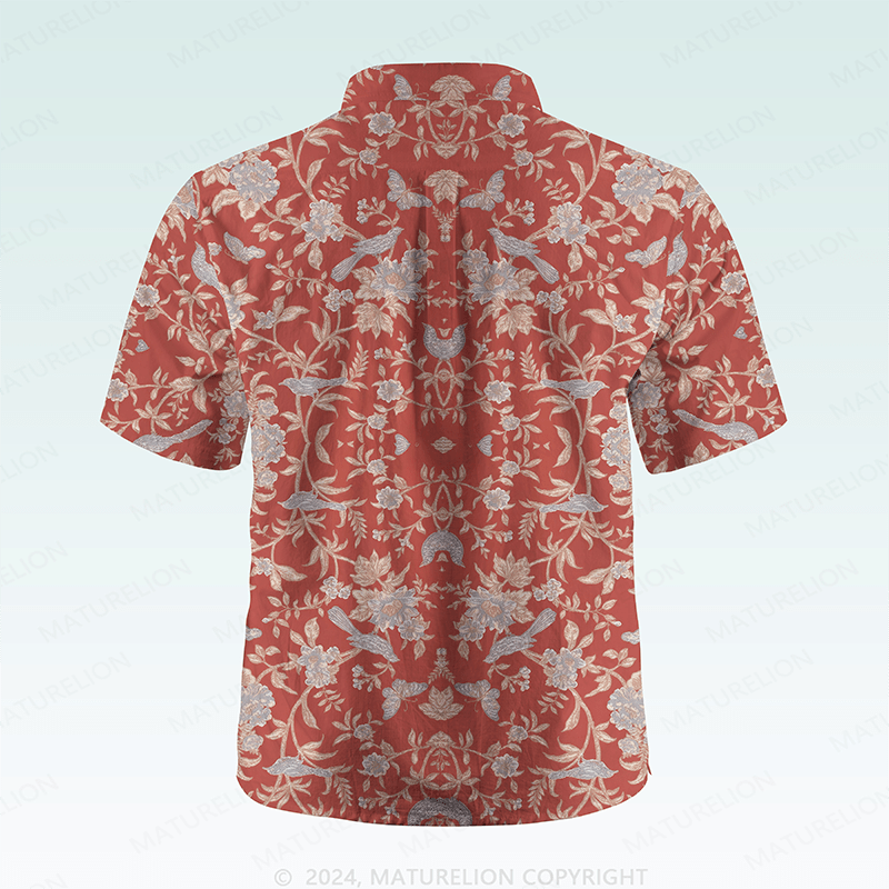 Maturelion Men's Hawaiian Shirt Incredibly Zany Hawaiian Shirt
