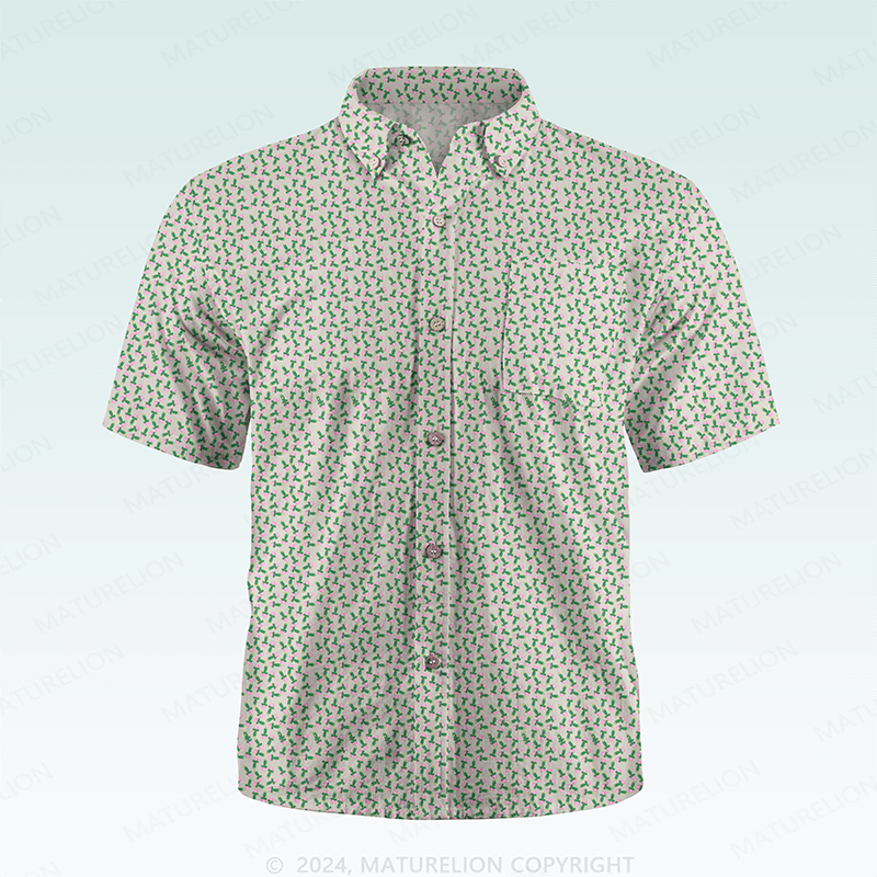 Maturelion Men's Hawaiian Shirt Radiantly Fun Hawaiian Shirt