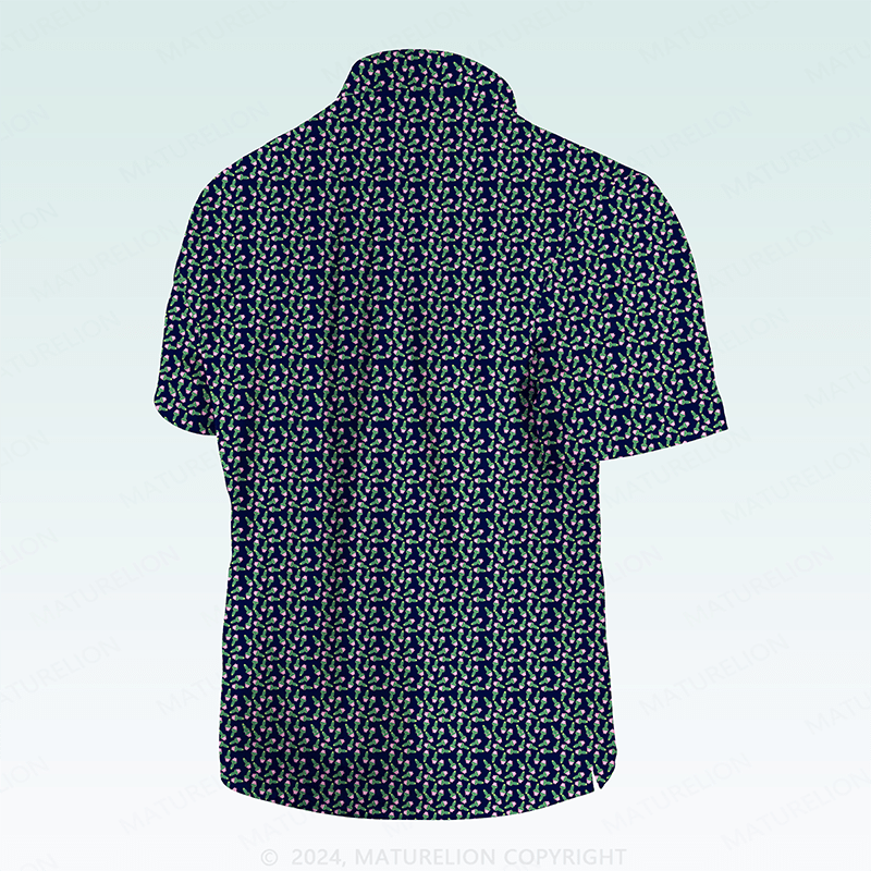 Maturelion Men's Hawaiian Shirt Radiantly Fun Hawaiian Shirt