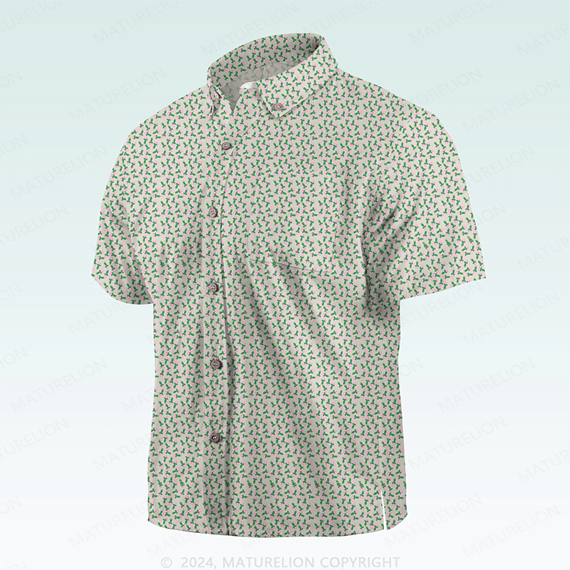 Maturelion Men's Hawaiian Shirt Radiantly Fun Hawaiian Shirt