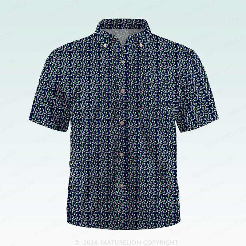 Maturelion Men's Hawaiian Shirt Radiantly Fun Hawaiian Shirt