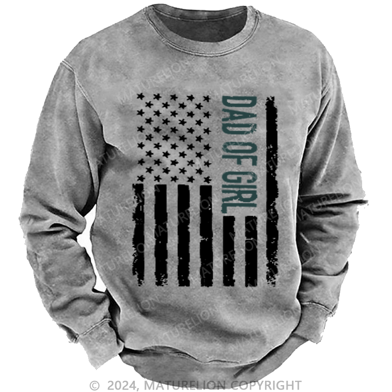 Maturelion Men's Sweatshirt Girl Fathers Dad Shirt Men Birthday Day Christmas Sweatshirt