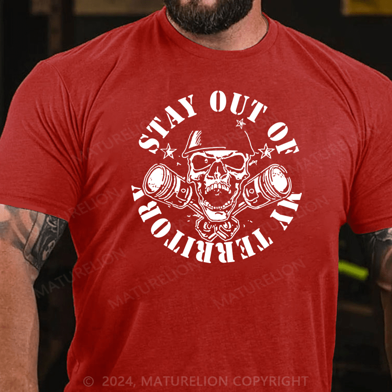 Maturelion Stay Out Of My Territory Cotton T-shirt