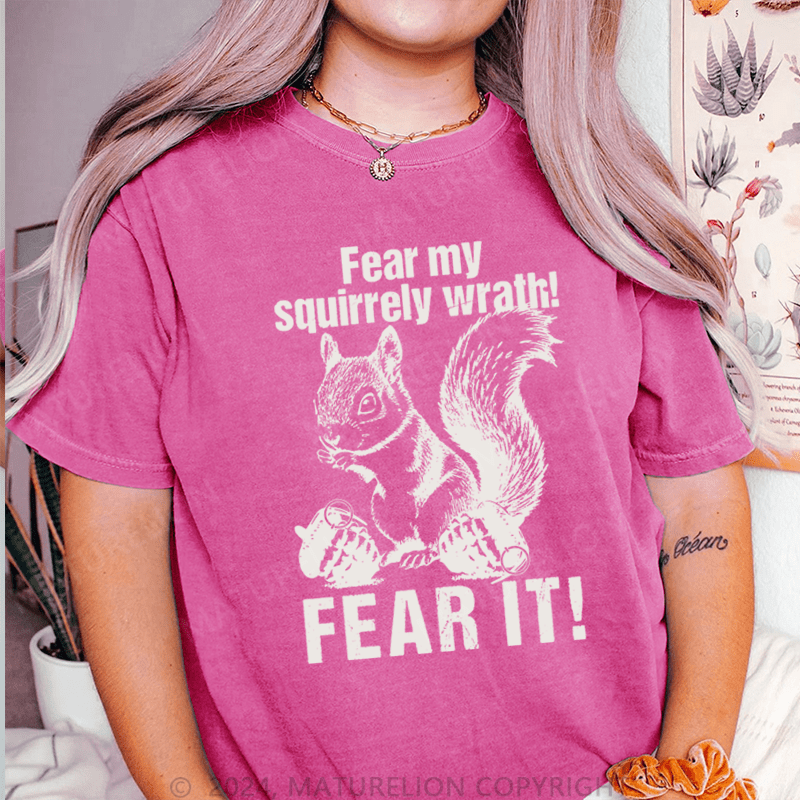 Maturelion Squirrel Whisperer Outfit Funny Design for Forest and Nature T-Shirt