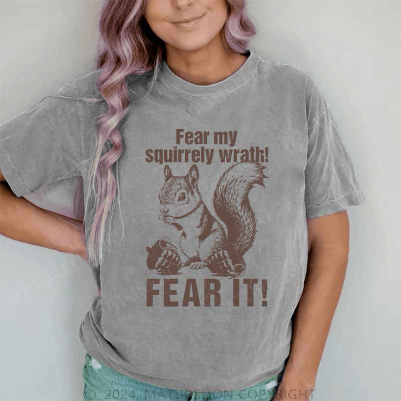 Maturelion Squirrel Whisperer Outfit Funny Design for Forest and Nature T-Shirt