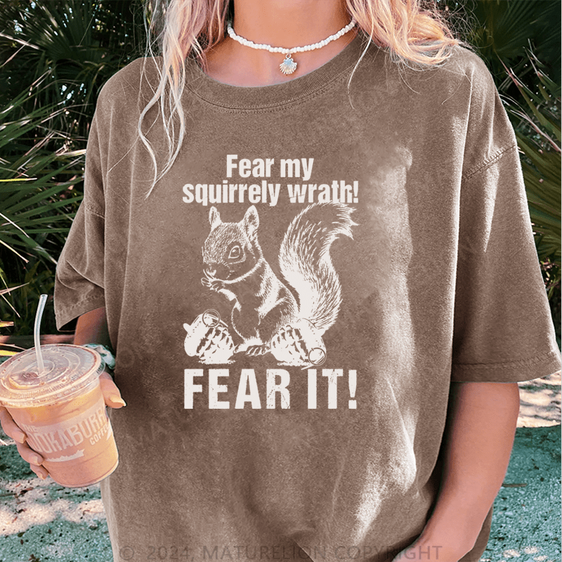 Maturelion Squirrel Whisperer Outfit Funny Design for Forest and Nature T-Shirt