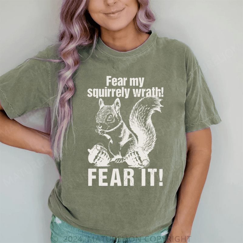 Maturelion Squirrel Whisperer Outfit Funny Design for Forest and Nature T-Shirt