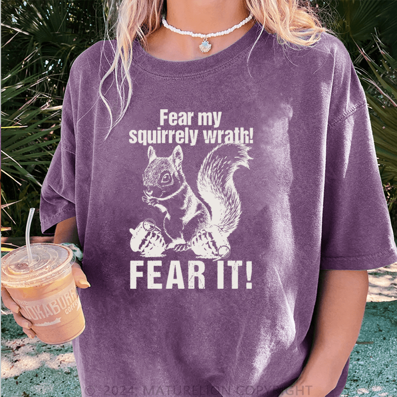 Maturelion Squirrel Whisperer Outfit Funny Design for Forest and Nature T-Shirt