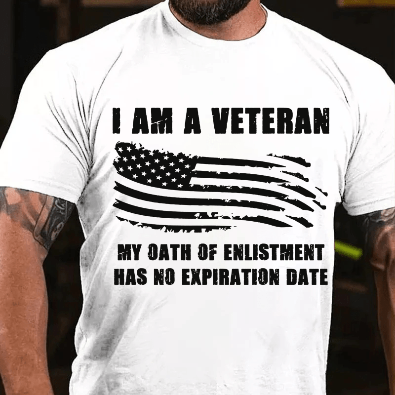 Maturelion  I Am A Veteran Cotton T-Shirt