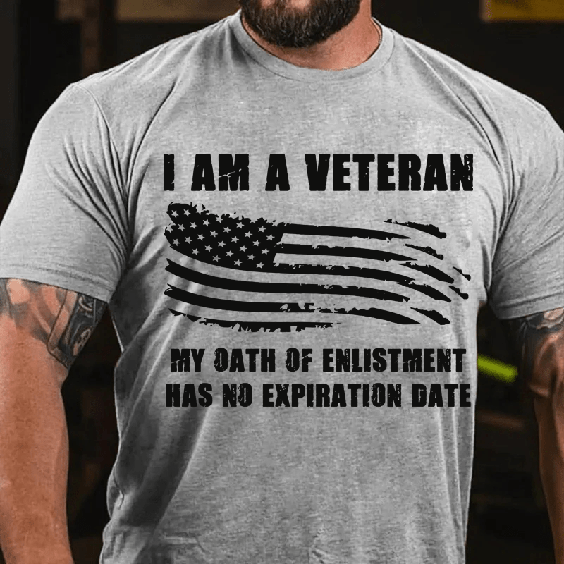 Maturelion  I Am A Veteran Cotton T-Shirt