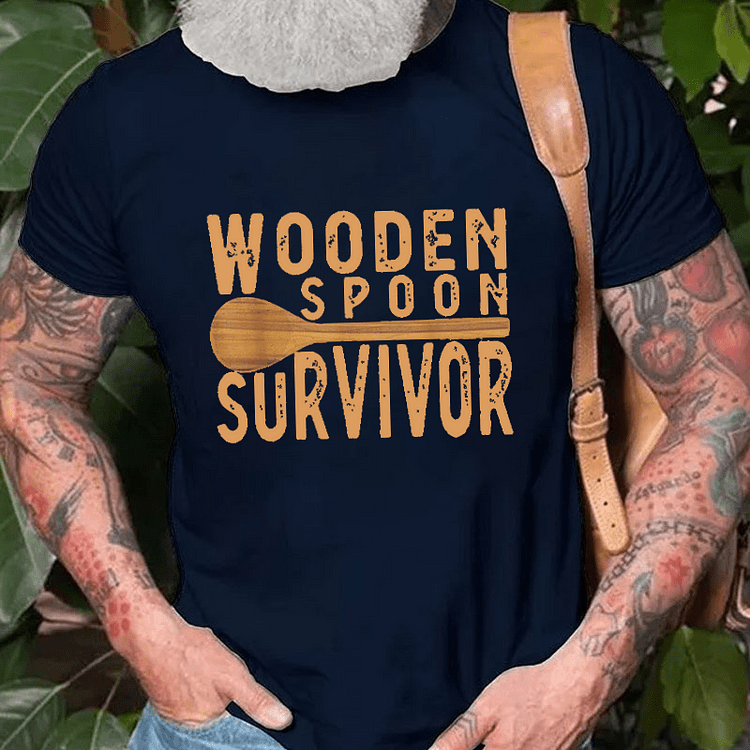 Maturelion  Wooden Spoon Survivor T-shirt (Free Customization)