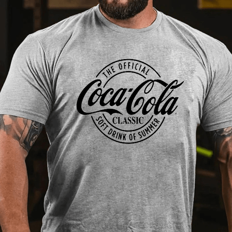 Maturelion Coca-Cola Delicious And Refreshing Distressed Sale Sign Logo T-Shirt (Free Customization)
