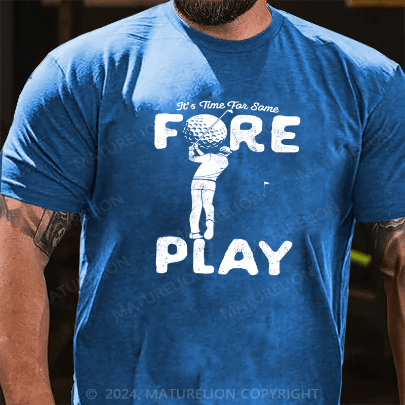 Maturelion Foreplay Innuendo Funny Golf Adult Humor T-Shirt