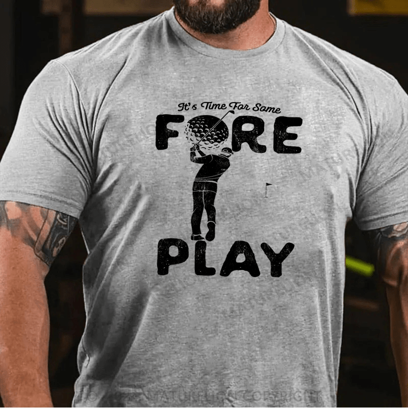 Maturelion Foreplay Innuendo Funny Golf Adult Humor T-Shirt
