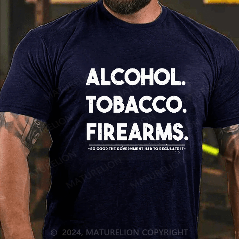 Maturelion ATF Alcohol Tobacco Firearms T-shirt