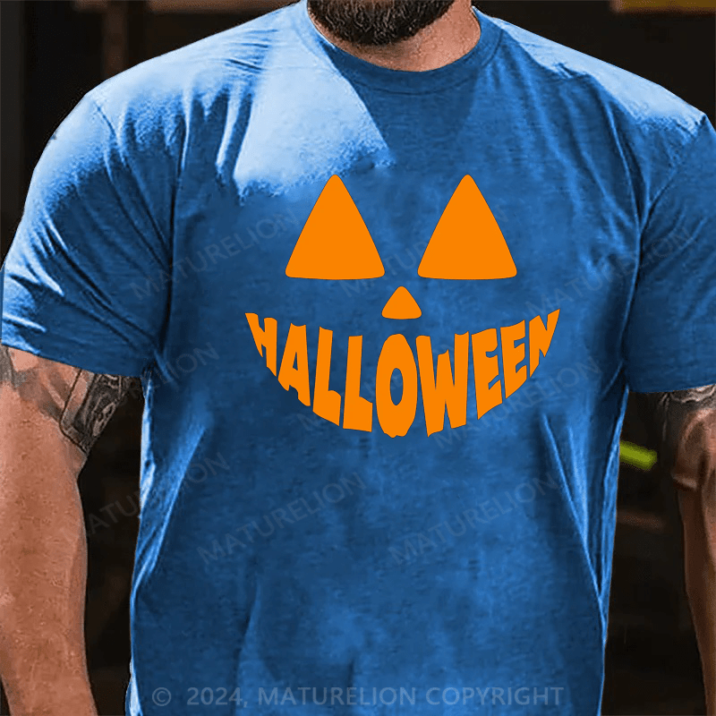 Maturelion Pumpkin Design Halloween T-Shirt