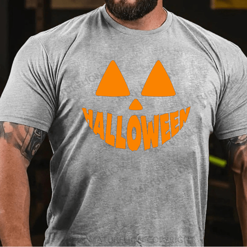 Maturelion Pumpkin Design Halloween T-Shirt