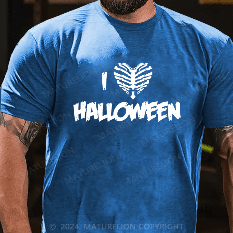Maturelion I Love Halloween Sarcastic Novelty Funny T-Shirt