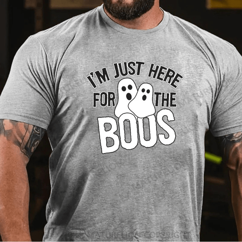 Maturelion I'm Just Here For The Boos Halloween Sarcastic Humor Graphic Funny T Shirt