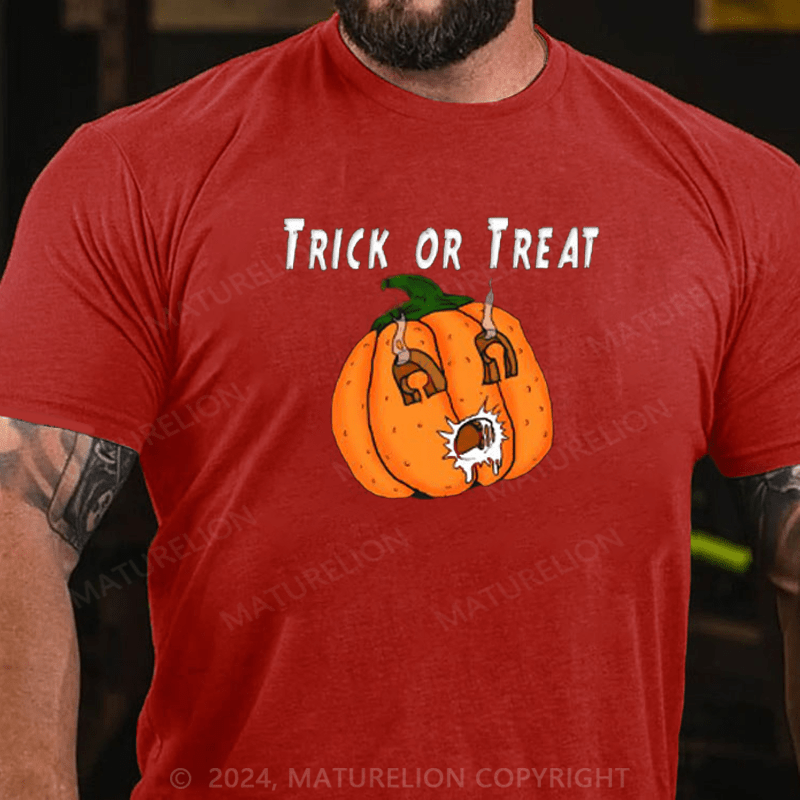 Maturelion Pumpkin Funny Naughty Gift Prank Halloween T-Shirt