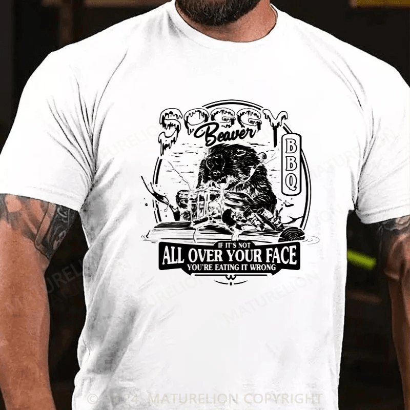 Maturelion Soggy Beaver BBQ Cotton T-Shirt