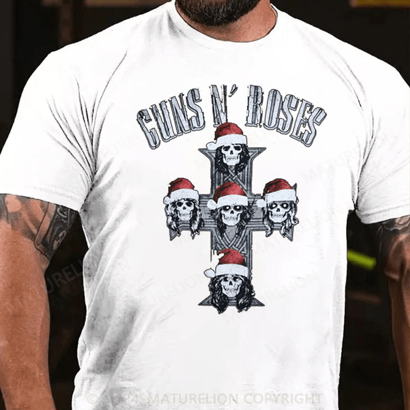 Matuerlion Christmas T-Shirt Guns N' Roses  T-Shirt