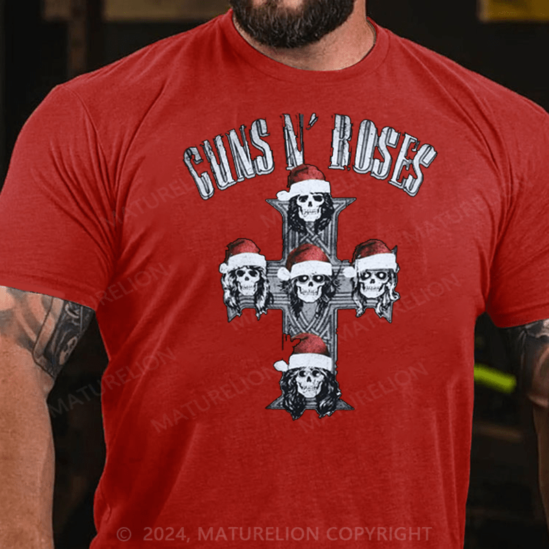Matuerlion Christmas T-Shirt Guns N' Roses  T-Shirt
