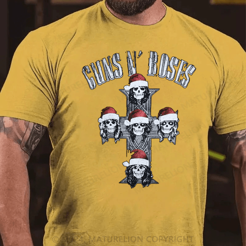 Matuerlion Christmas T-Shirt Guns N' Roses  T-Shirt