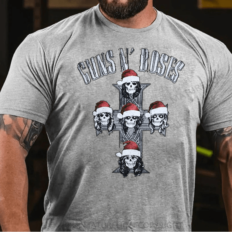 Matuerlion Christmas T-Shirt Guns N' Roses  T-Shirt