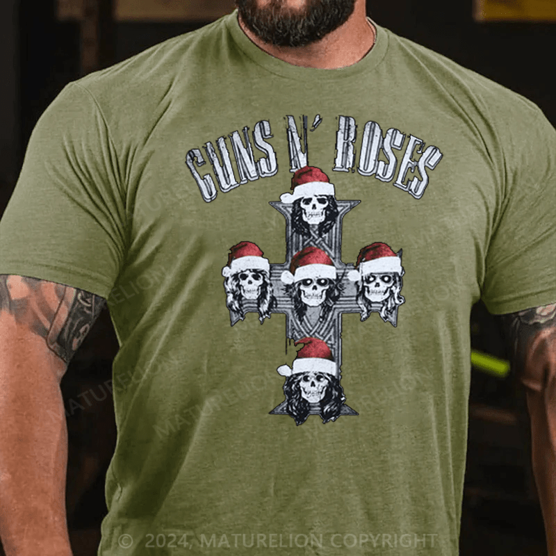 Matuerlion Christmas T-Shirt Guns N' Roses  T-Shirt