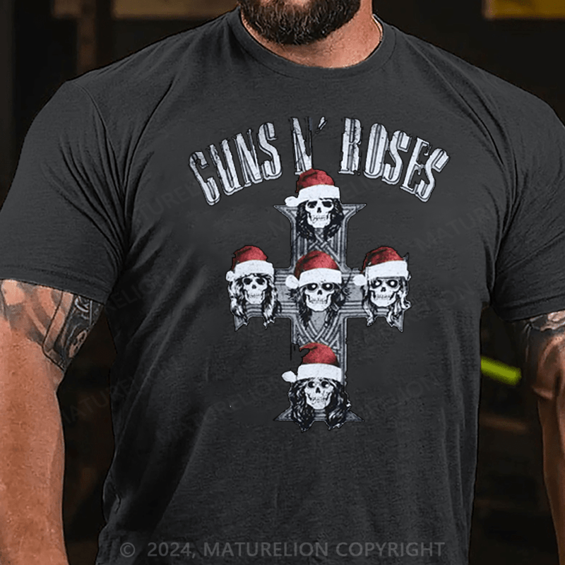 Matuerlion Christmas T-Shirt Guns N' Roses  T-Shirt