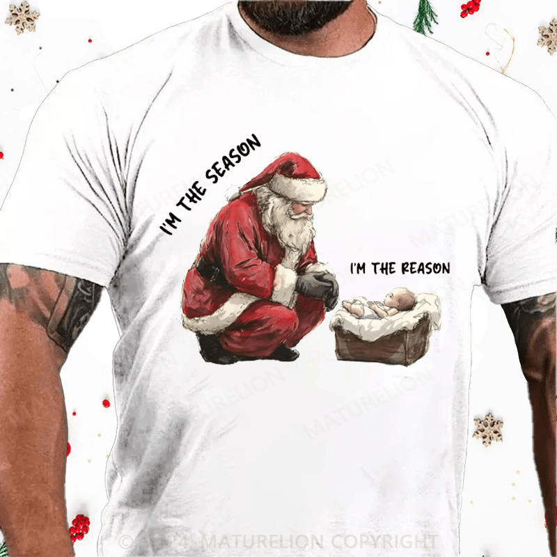 Matuerlion Christmas T-Shirt  I Am The Reason T-Shirt