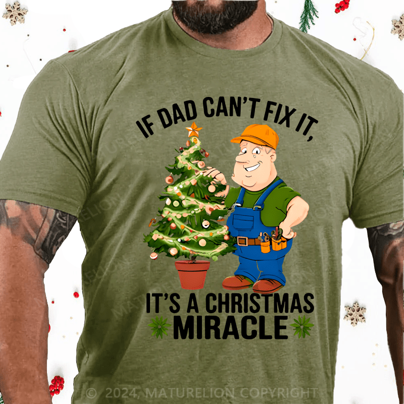 Maturelion Christmas T-Shirt Best Dad Christmas T-Shirt