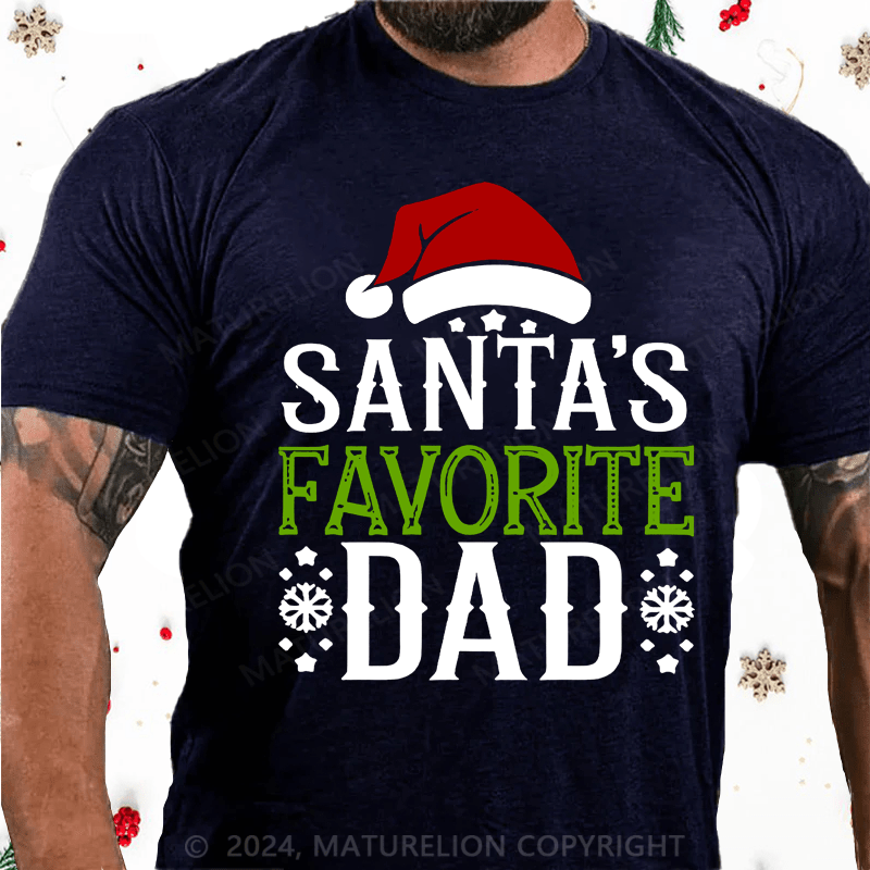 Maturelion Christmas T-Shirt Best Dad Christmas T-Shirt