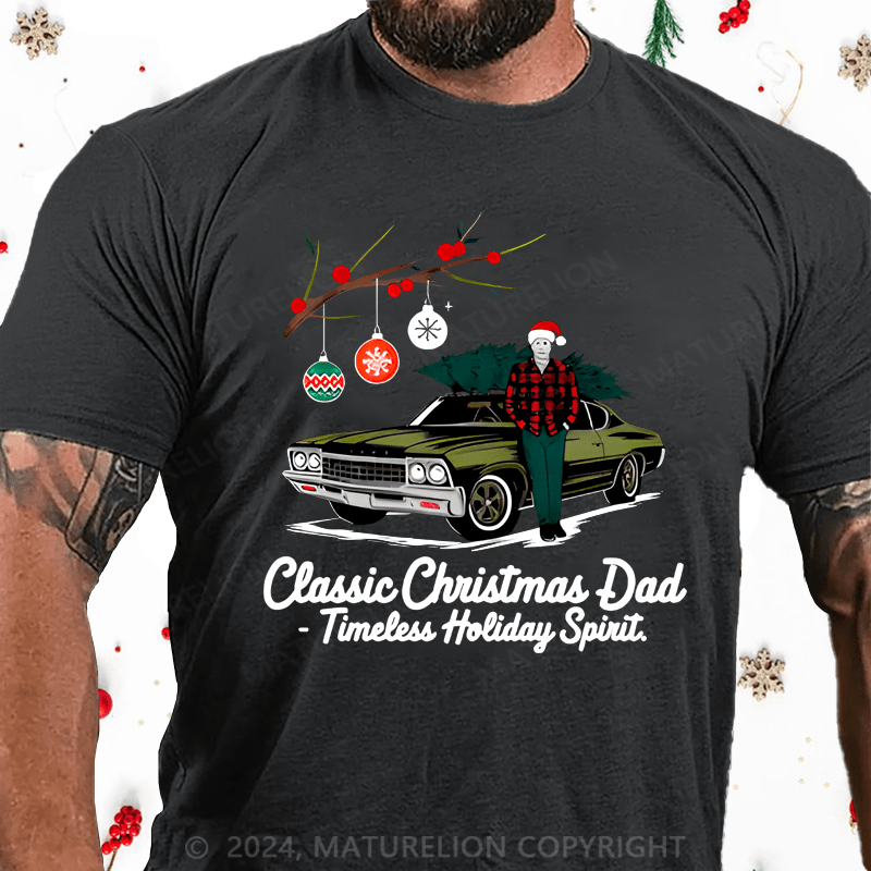 Maturelion Christmas T-shirt Gift for Dad