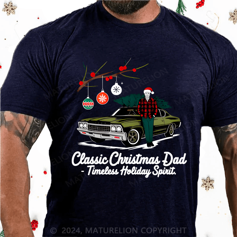 Maturelion Christmas T-shirt Gift for Dad